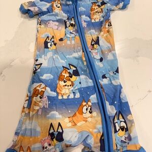 Little sleepies 2t bluey shorty zippy